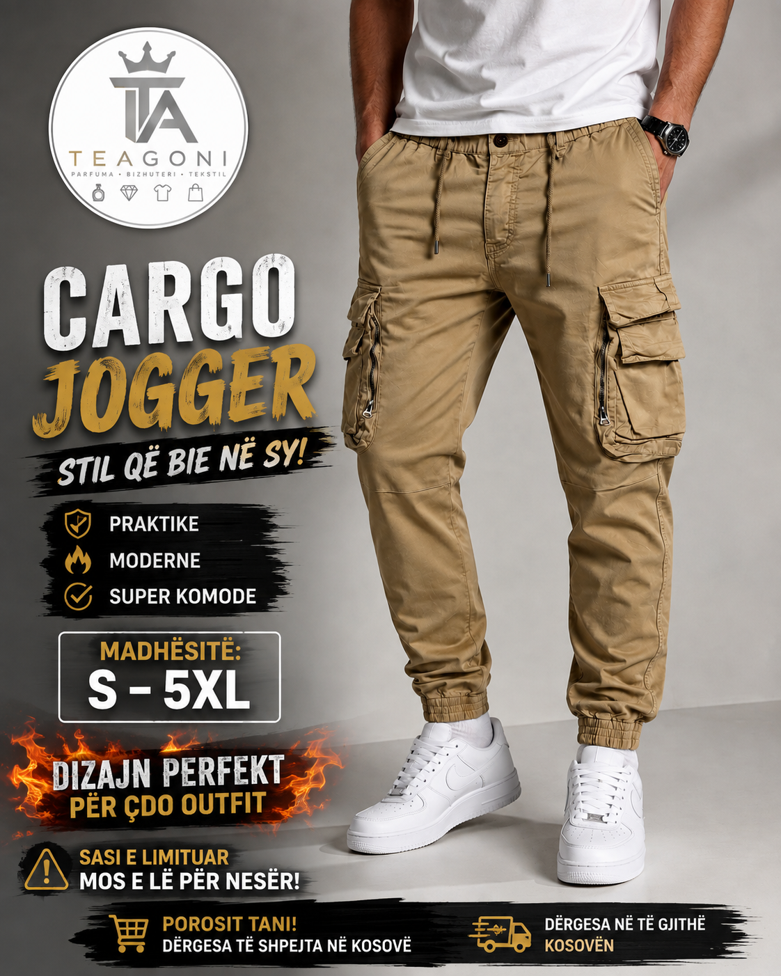 Pantolla Cargo Jogger